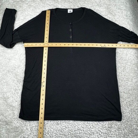 Cabi Black Henley Tunic Swing Tee Oversized - Picture 7 of 7